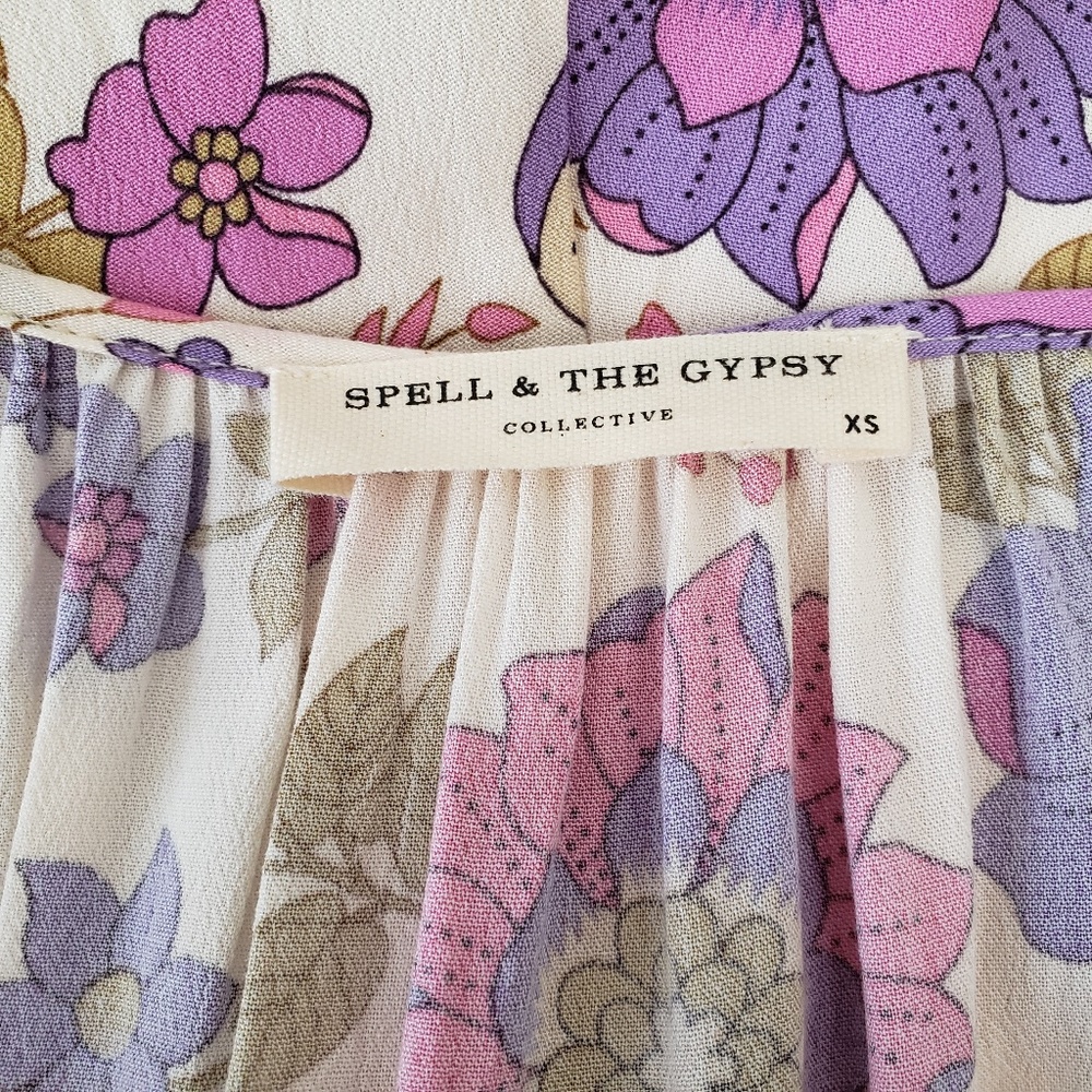 SPELL Buttercup Romper in Meadow NWOT Size XS - Picture 12 of 14